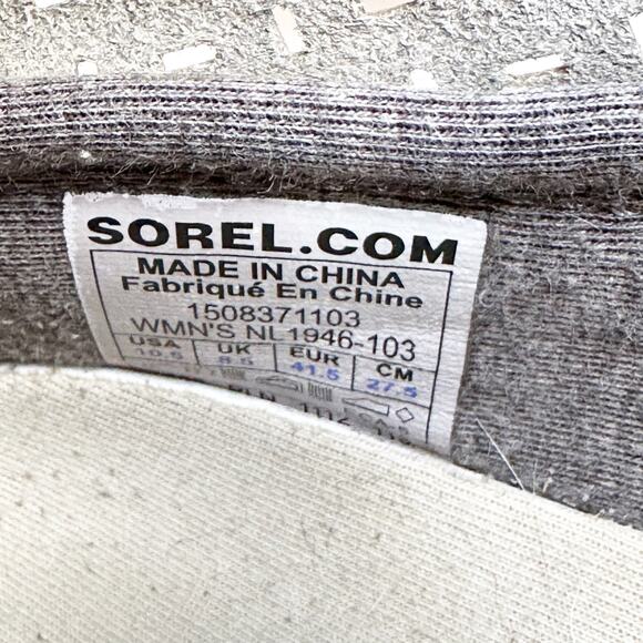 Sorel Joplin Women's Suede Perforated Ankle Boots Lace Up Size 10.5 Tan - Picture 7 of 8